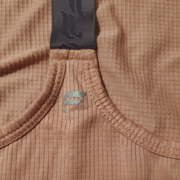 Fabletics Peach and Gray Racerback Tank Top - Picture 2 of 7